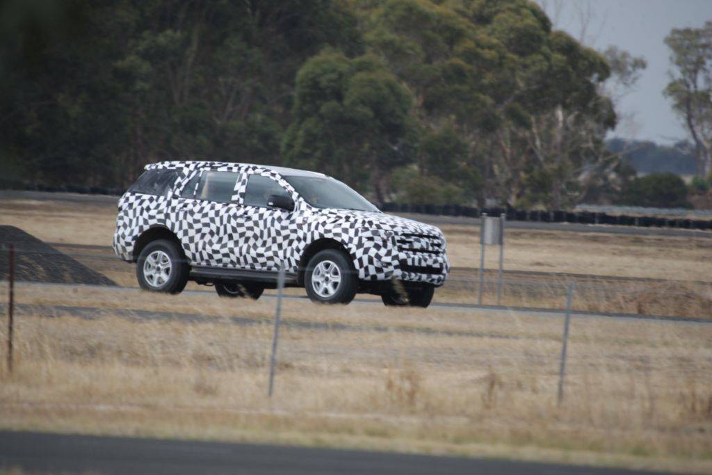 Ford Endevour Test Mule - Side Profile